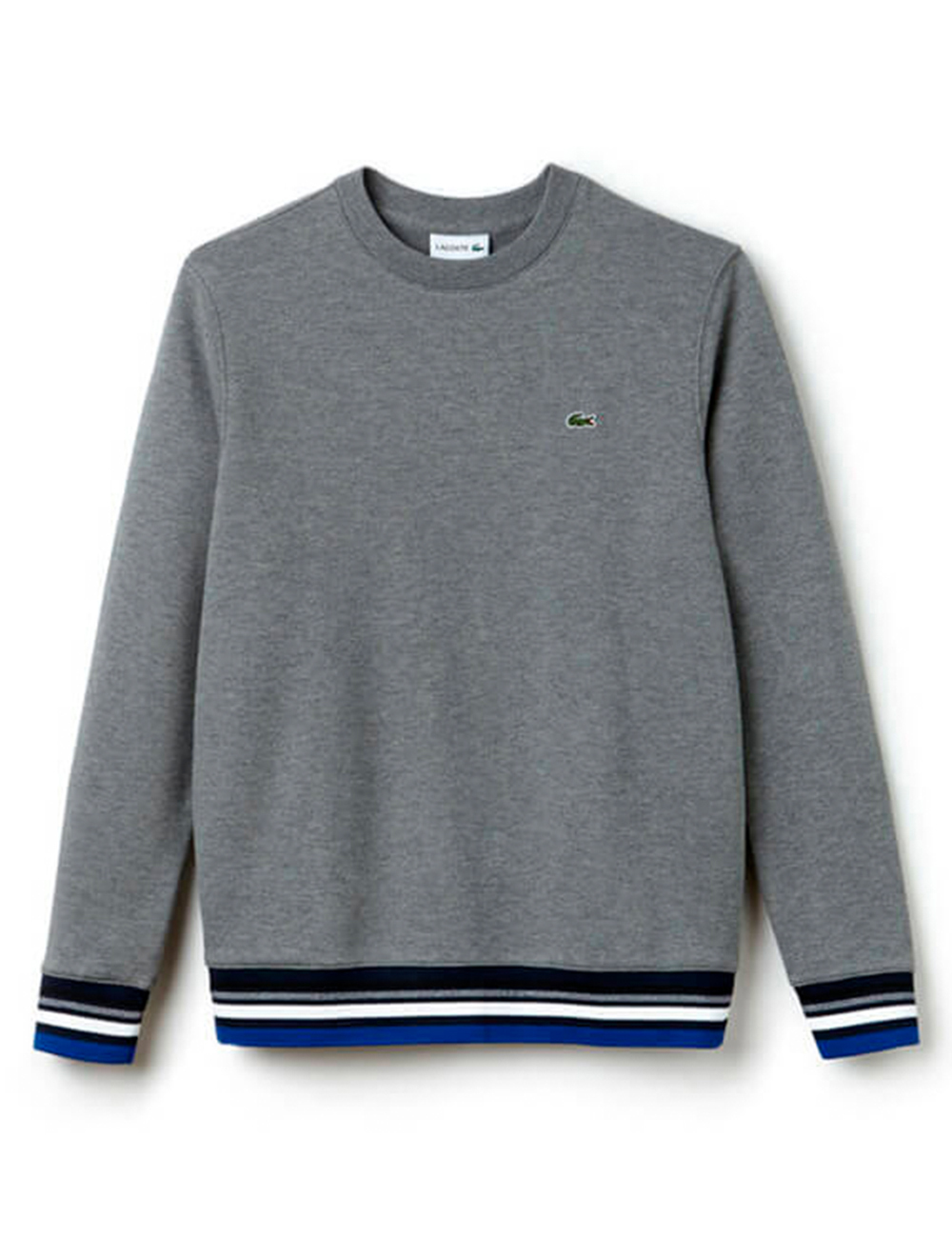 pull gris lacoste homme
