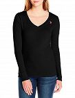 T-shirt femme à manches longues de US Polo ASSN, noir