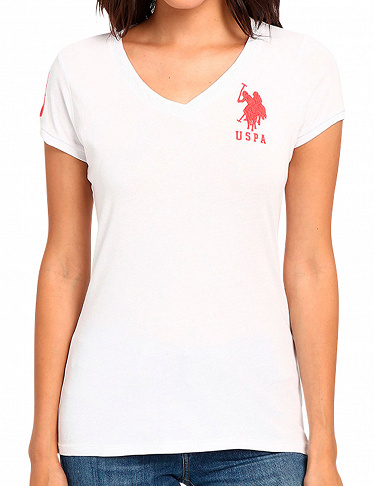Damen-T-Shirt US Polo ASSN, weiss