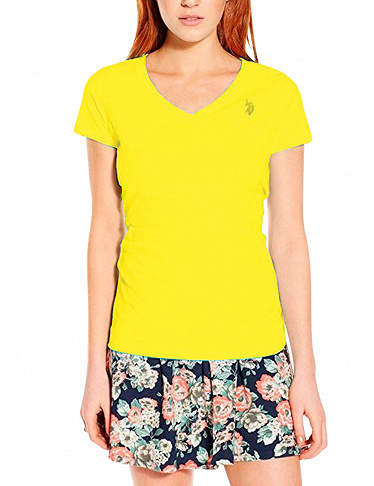 Polo-T-Shirt für Damen US Polo ASSN, gelb