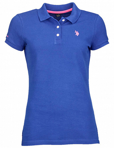 Damen-Poloshirt US Polo ASSN, blau