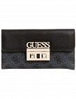 Porte-monnaie Guess «Logo Luxe SLG Multi Clutch», anthracite