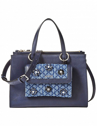 Handtasche «Sienna 2-in-1 Society Satchel» von Guess, blau
