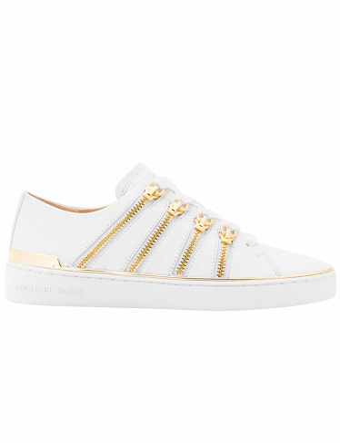Sneakers «Chelsie Zipper-Trim» de Michael Kors, weiss/goldfarbig