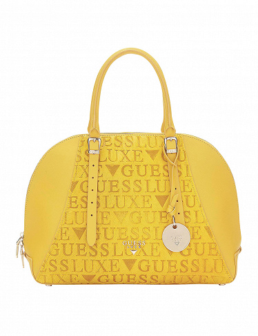 Bauletto-Handtasche «Lady Luxe» von Guess, gelb