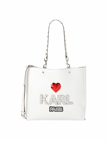 Handtasche Karl Lagerfeld «Paris» mit Perlen und Pailletten
