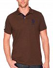 T-shirt polo homme, US Polo ASSN, brun