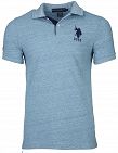 T-shirt homme US Polo ASSN, bleu chiné