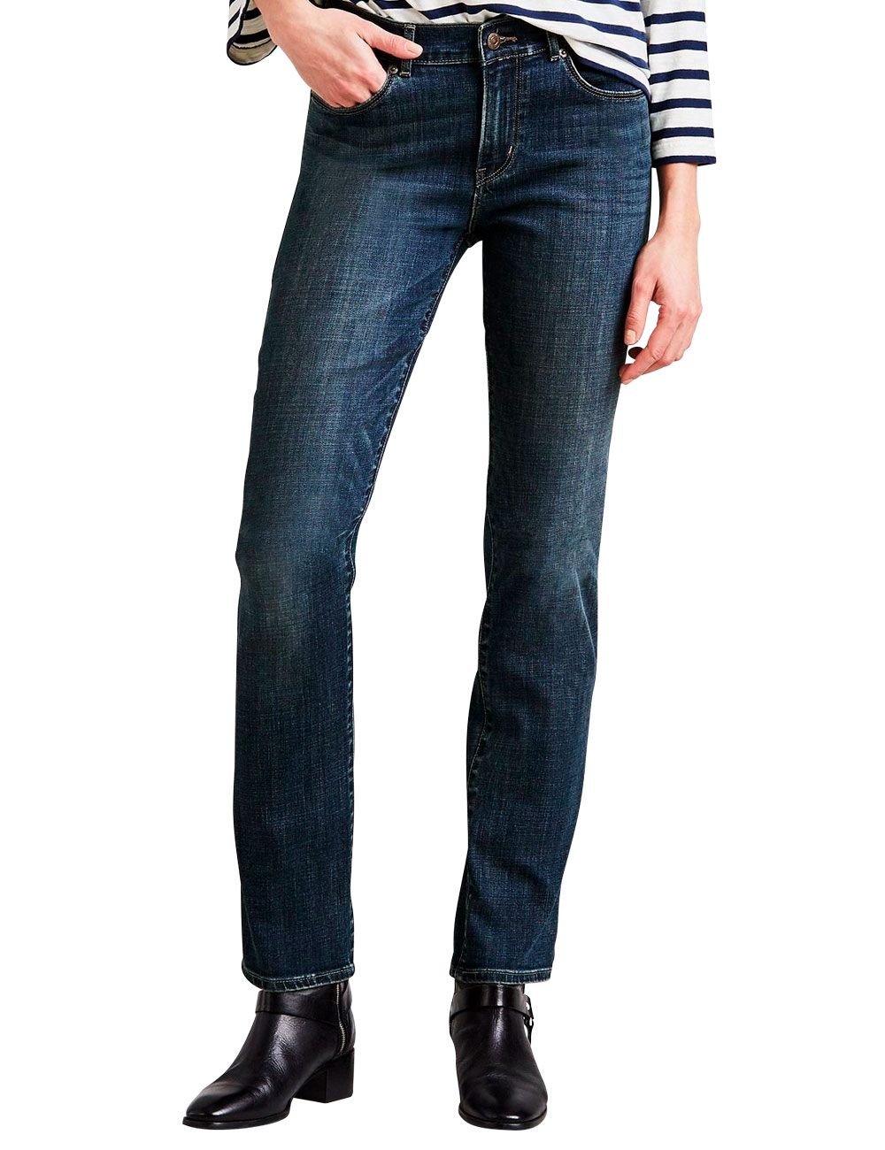  Levi s  jeans  Classic Straith femme denim bleu