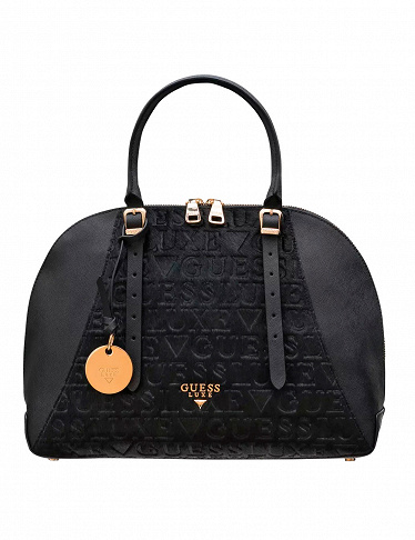 Bauletto-Handtasche «Lady Luxe» von Guess, schwarz