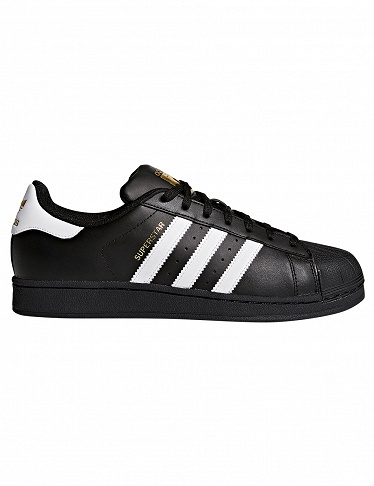 Stylishe Sneakers Adidas Superstar, schwarz
