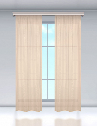 «Clic»-Vorhang, H 240 cm, B 200 cm, elfenbein