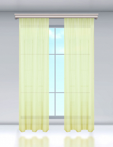 «Clic»-Vorhang, H 240 cm, B 200 cm, lindgrün