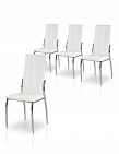 Set de 4 chaises «Bulle», blanc