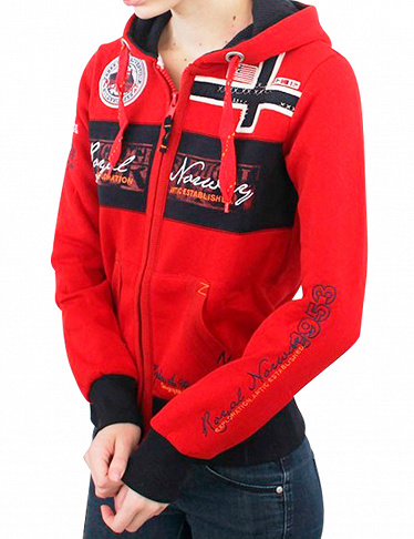 Geographical Norway Expedition Sweat für SIE «Flyer Lady», rot