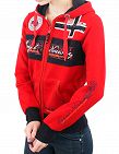Geographical Norway Expedition Sweat für SIE «Flyer Lady», rot