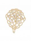 Image of Artisan Joaillier Ring «Dentelle», Gelbgold/Diamanten