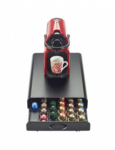 Nespresso Tiroir de rangement pour capsules, 60 capsules, noir