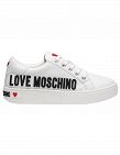 Love Moschino baskets avec coeurs, blanc