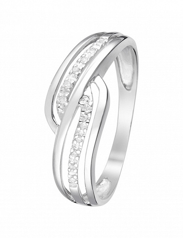 Artisan Joaillier Ring «Sumatra», Weissgold/Diamanten