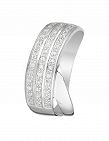 Artisan Joaillier Ring «Tulum», Weissgold/Diamanten