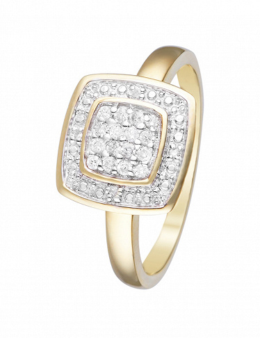 Artisan Joaillier Ring «Lima», Gelbgold/Diamanten