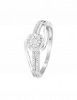 Image of Artisan Joaillier Ring «Elue de ton coeur», Weissgold/Diamanten