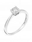 Paris Vendôme Ring «Brilliant Lucia», Weissgold/Diamant