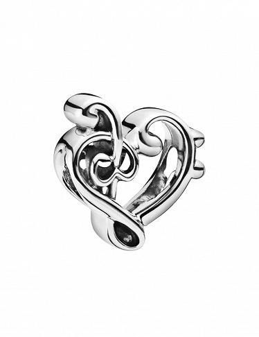Pandora Schmuckstück «Heart Treble», Silber