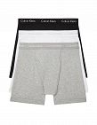 Calvin Klein Boxer, pack de 3, blanc/gris/noir