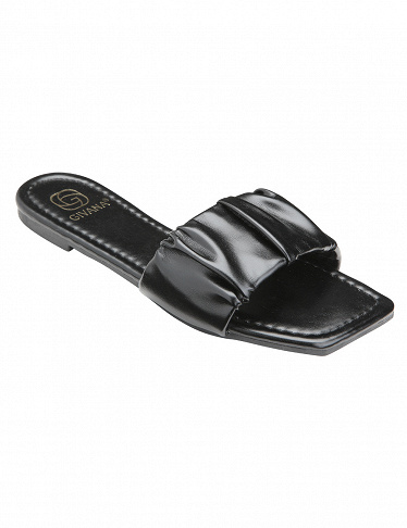 Givana Sandaletten mit Drapierung, schwarz