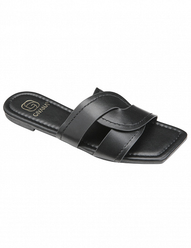 Givana Sandaletten, gekreuzt, schwarz