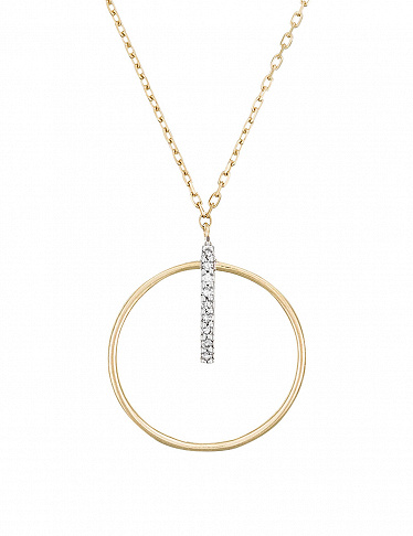 Comptoir du Diamant Halskette «Cercle prodigieux», Gelbgold/Diamant
