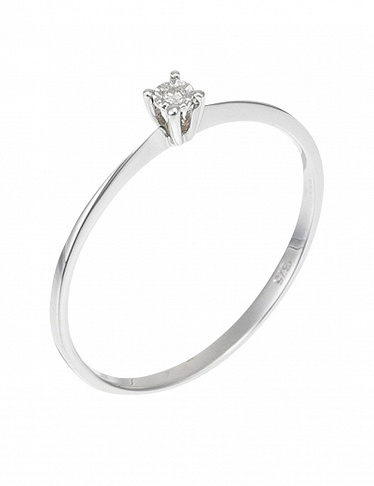 Comptoir du Diamant Ring «Pure», Weissgold/Diamant