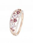 Artisan Joaillier Ring «Diamants», Roségold/Diamanten/Multicolor-Steine