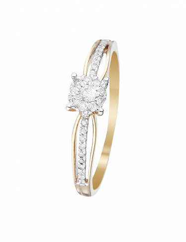 Artisan Joaillier Ring «La Promise», Gelbgold/Diamanten