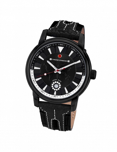 Chrono Diamond Montre Homme Nereus noir