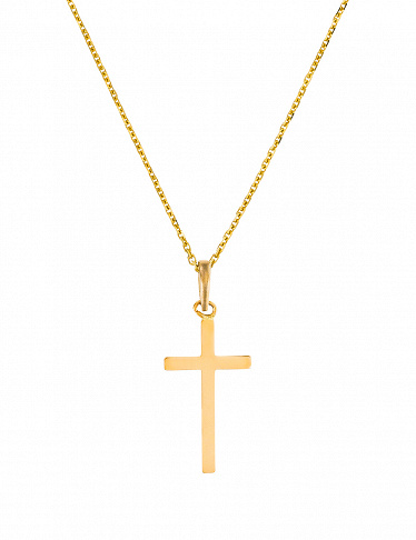 L'instant d'Or Anhänger «Croix Croyance», Gelbgold