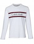 Calvin Klein Pull Homme avec logo couleur, blanc