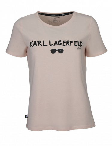 KARL LAGERFELD T-Shirt für puderrosa