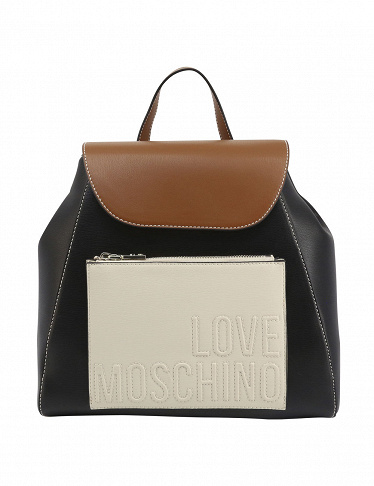 Love Moschino Rucksack multicolor, beige/schwarz/weiss