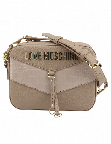 Love Moschino Handtasche mit Schulterriemen, beige