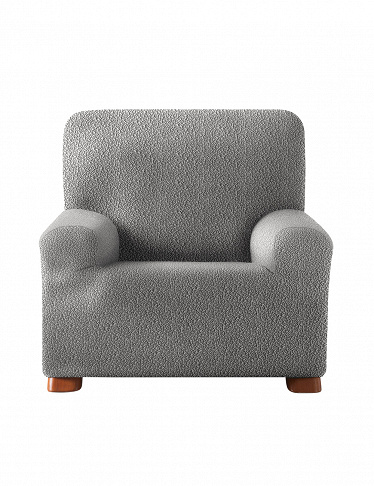 Überzug für Sessel «Roc», B 80-110 cm, grau