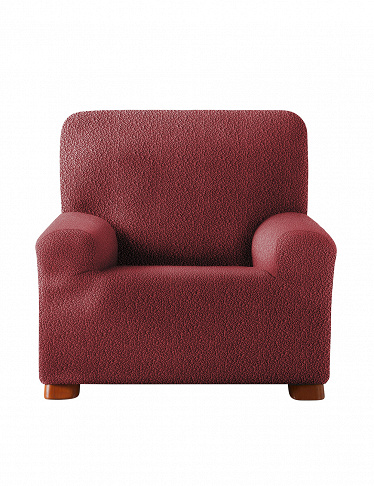 Überzug für Sessel «Roc», B 80-110 cm, weinrot