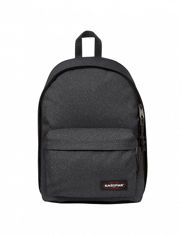 Eastpack Rucksack mit Laptophülle, grau mit glitzernden Details