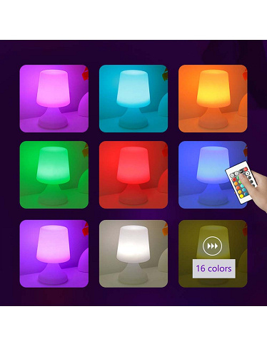 LED-Leuchte «Nomade», kabellos, 16 Farben, mit Fernbedienung