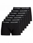 Jack & Jones Boxer, logo blanc, pack de 7, noir