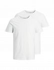 Jack & Jones T-shirt Hommes ras du cou, 2 pièces, blanc