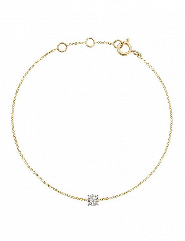 Comptoir du Diamant Armband «Simply diamonds», Diamanten/Gelbgold