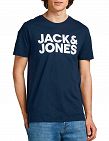 Jack & Jones Herren T-Shirt, mit Logo, in Navy
